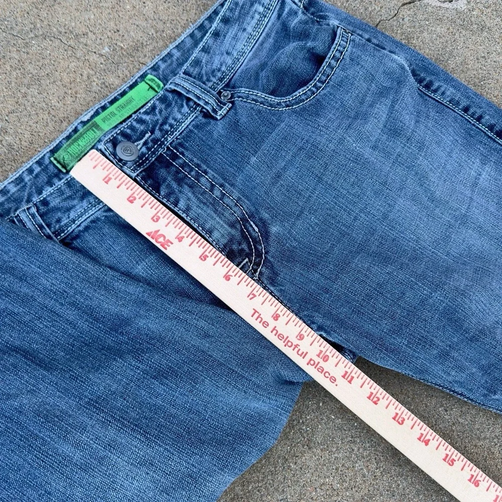 Rock & Roll Pistol Straight‎ Regular Jeans Men's 38x32 Thick Stitch Cowboy Denim
